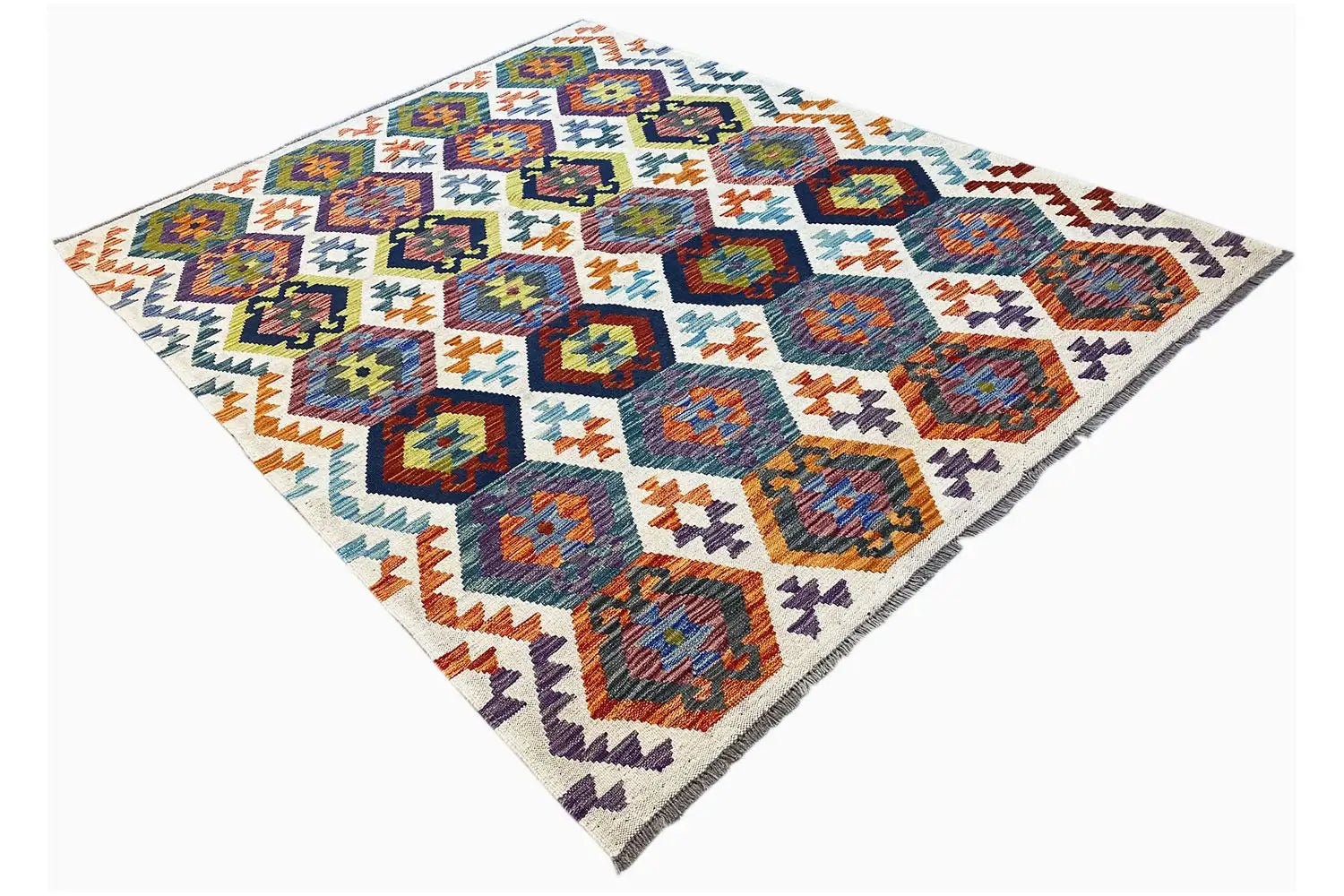 Kelim Afghan - (200x152cm) - German Carpet Shop