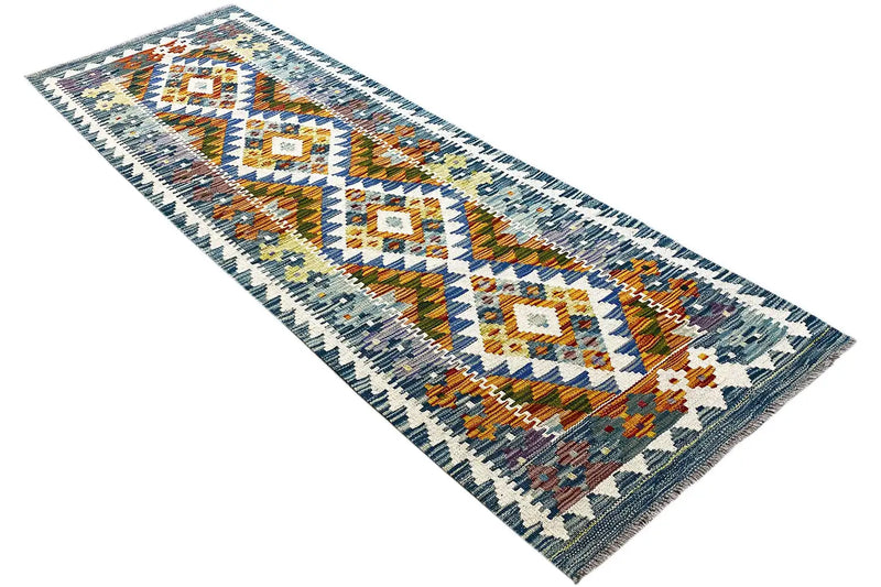Kelim Afghan Läufer - (181x62cm) - German Carpet Shop