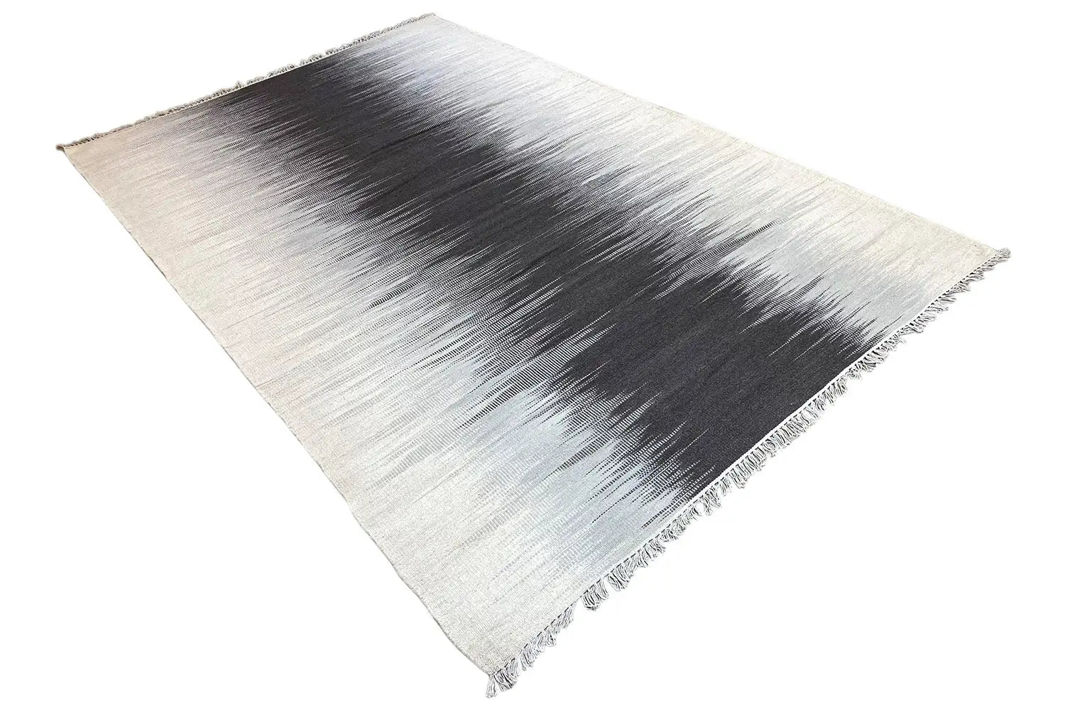 Grau Kelim Teppich - 160x230 cm - German Carpet Shop