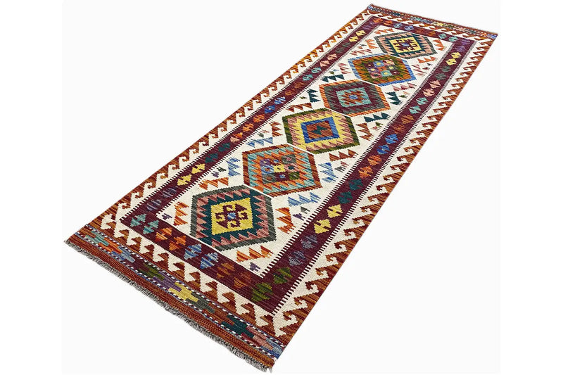 Kelim Afghan Läufer - (198x64cm) - German Carpet Shop