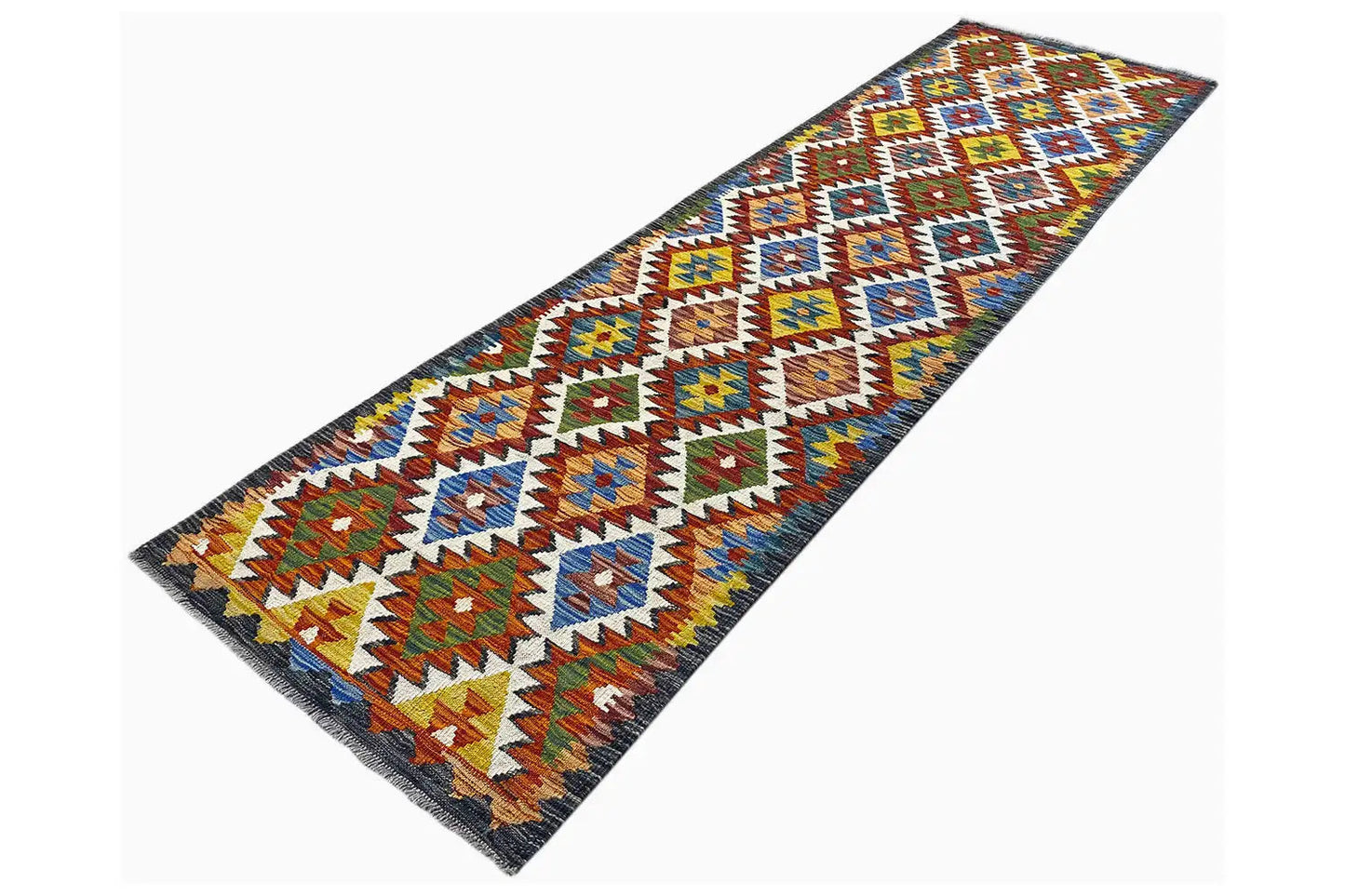 Kelim Afghan Läufer - (282x75cm) - German Carpet Shop