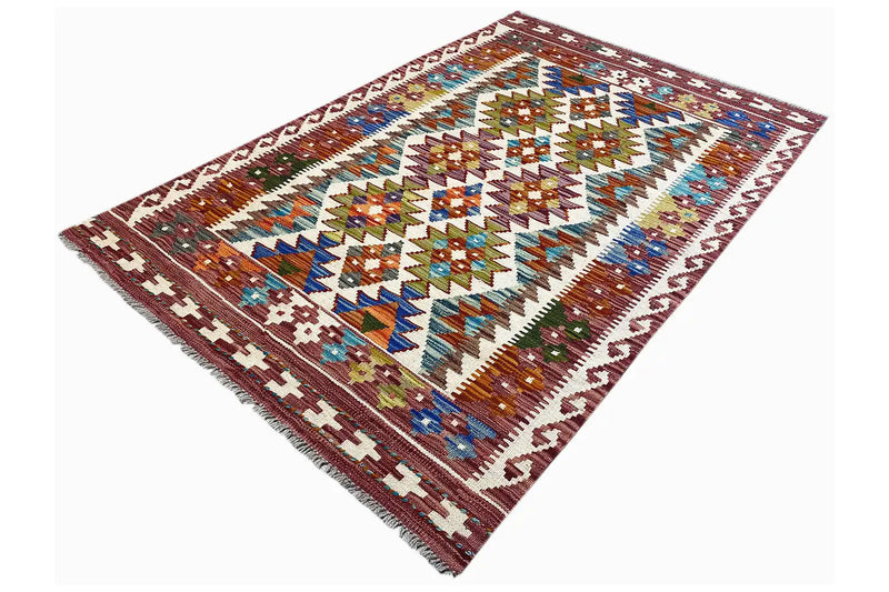 Kelim Afghan - (148x95cm) - German Carpet Shop