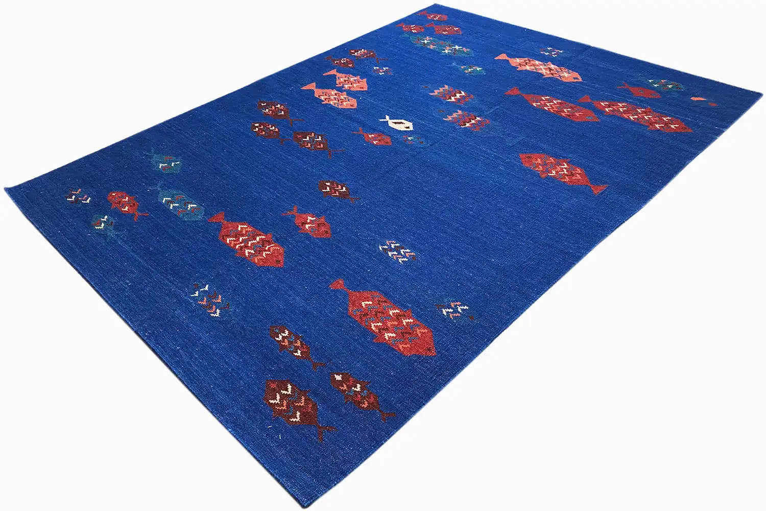 Kilim Qashqai - 13874 (239x176cm) - German Carpet Shop