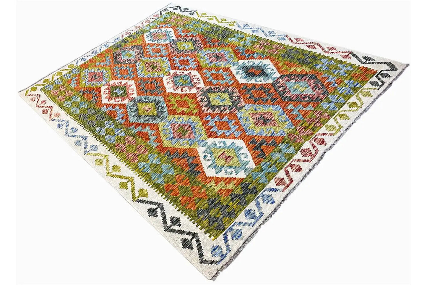 Kelim Afghan - (200x150cm) - German Carpet Shop