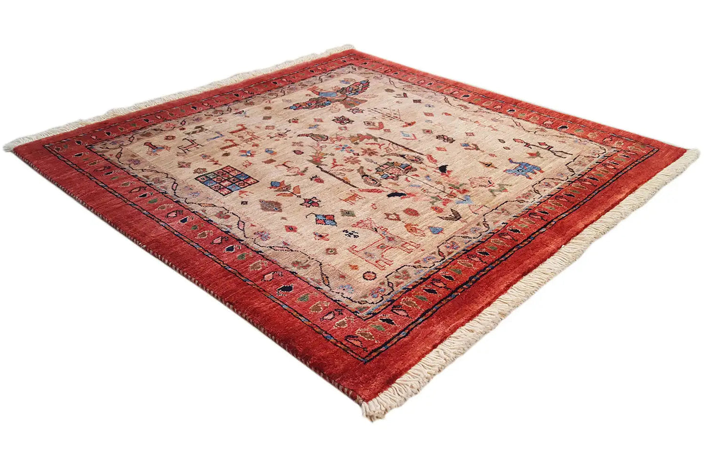 Qashqai Exklusiv (100x99cm) - German Carpet Shop