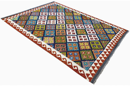 Kelim Afghan - (199x148 cm) - German Carpet Shop