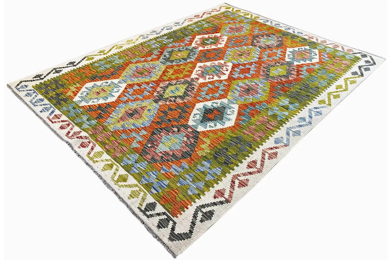 Kelim Afghan - (200x150cm) - German Carpet Shop