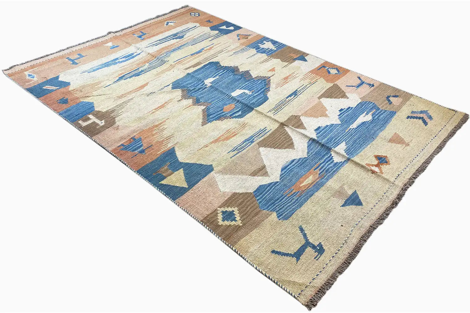  Kilim Qashqai  - 804915 (214x146 cm) - Premium Kelim from German Carpet Shop - Just €439! Shop now at German Carpet Shop
