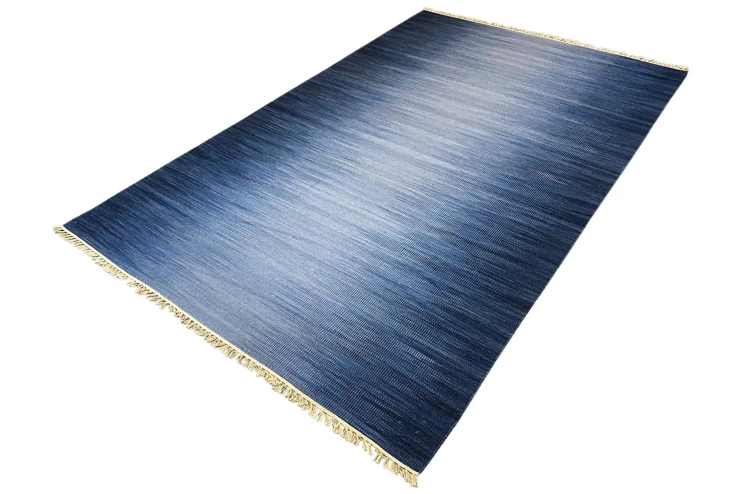 Blauer Moderne Kelim Dhurrie 160x230 cm - German Carpet Shop