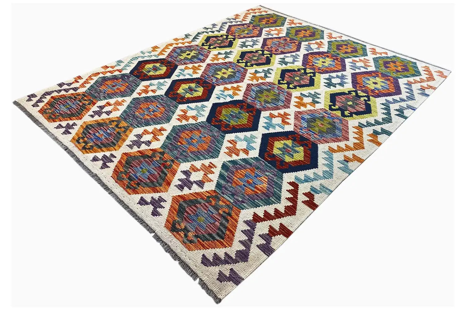 Kelim Afghan - (200x152cm) - German Carpet Shop
