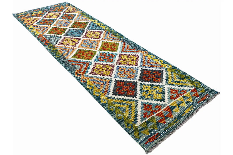 Kelim Afghan Läufer - (203x63cm) - German Carpet Shop