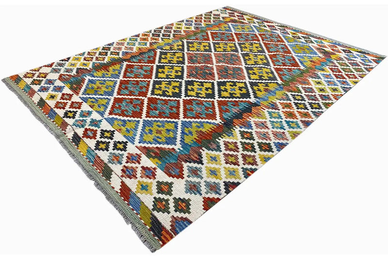 Kelim Afghan - (197x150cm) - German Carpet Shop