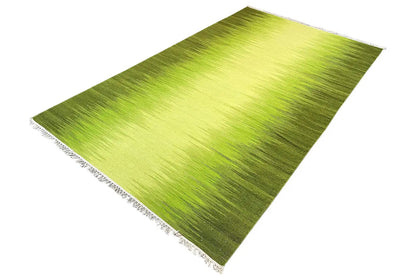 Kelim Teppich Grün 160x230 cm – Handgewebt aus Wolle - German Carpet Shop