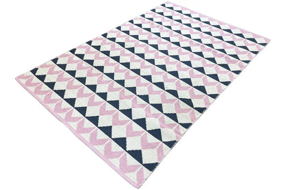 Moderne Kelim - Samak 05 Pink - German Carpet Shop