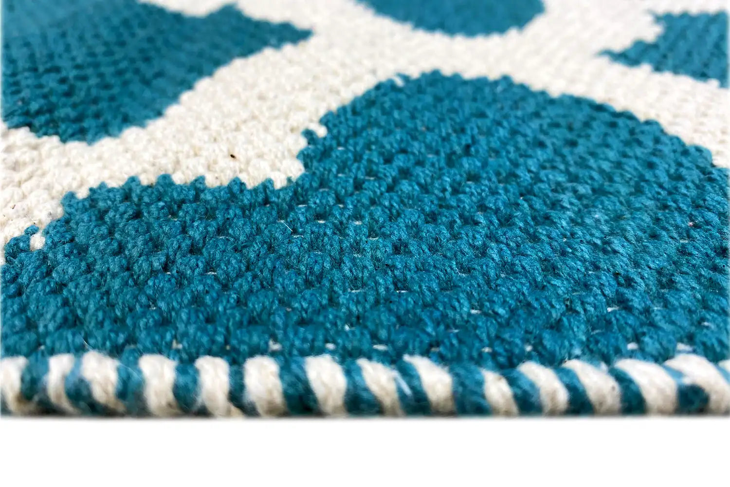 Moderner Kelim - Samak 03 Green - German Carpet Shop