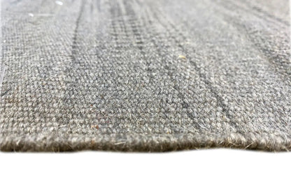 Grauer Ombré Kelim Dhurrie Teppich 160x230 cm - German Carpet Shop