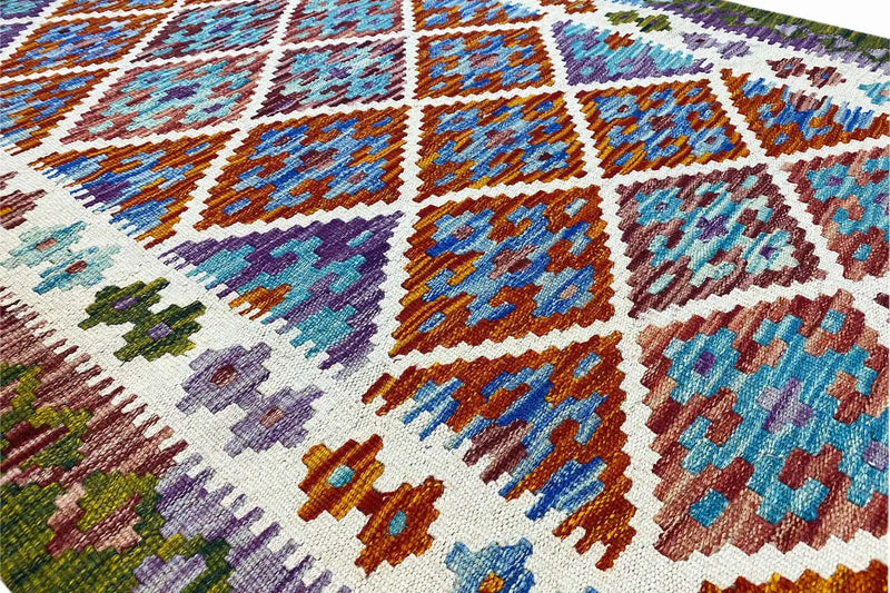 Kelim Afghan Läufer - (299x85cm) - German Carpet Shop