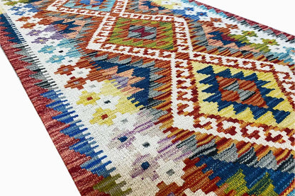 Kelim Afghan Läufer - (192x64 cm) - German Carpet Shop