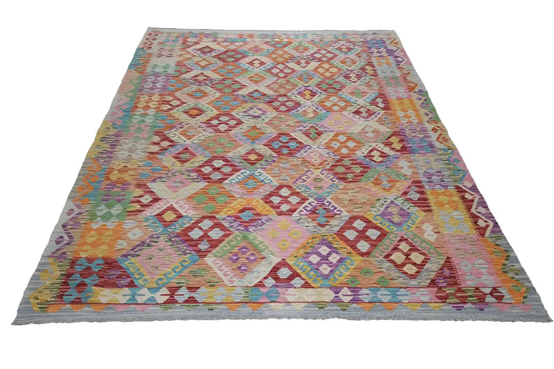 Kelim Afghan - 28158 (237x178cm) - German Carpet Shop