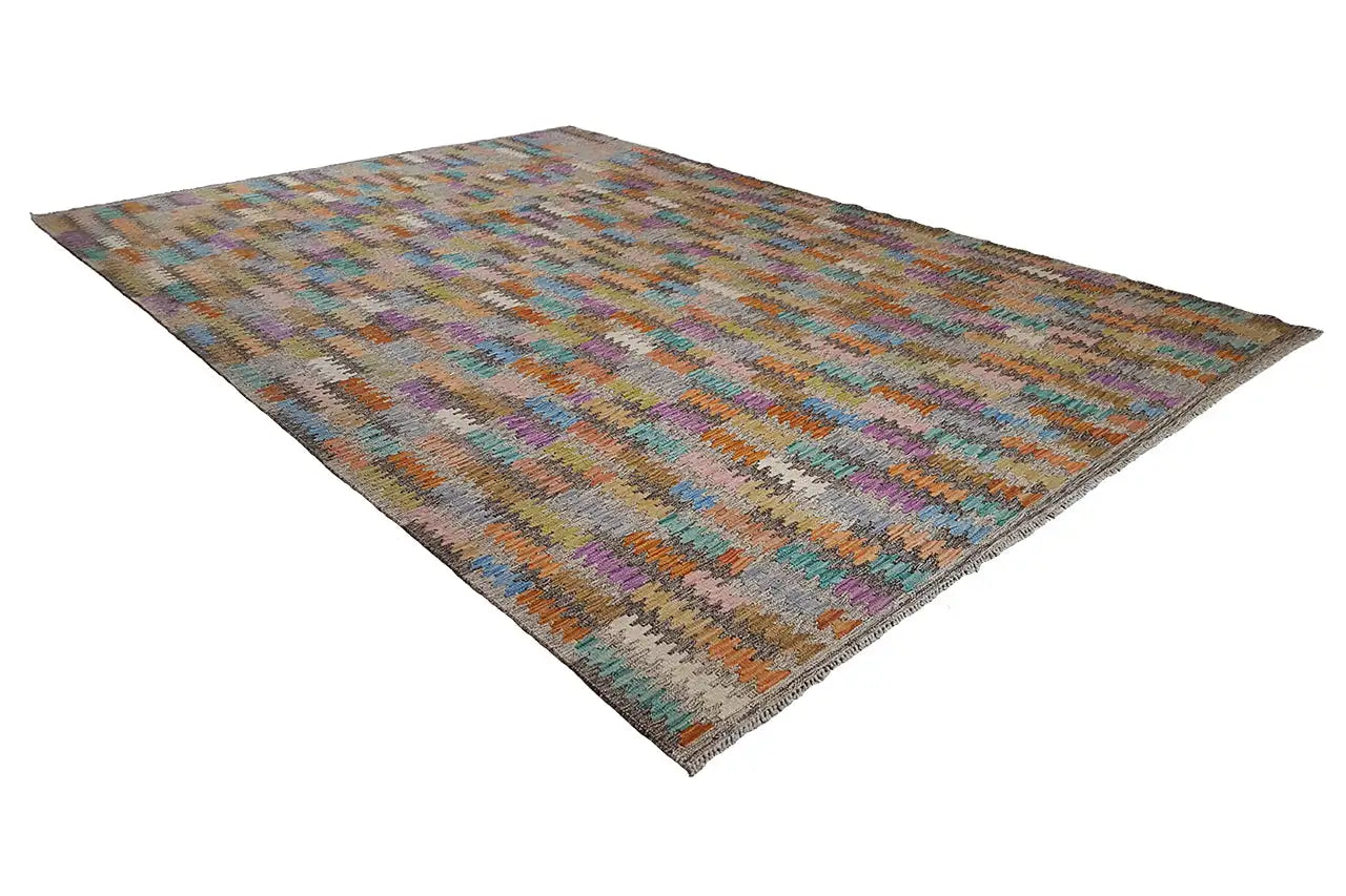  Kelim Afghan 8731 (296x202 cm) - Premium Kelim from German Carpet Shop - Just €349! Shop now at German Carpet Shop