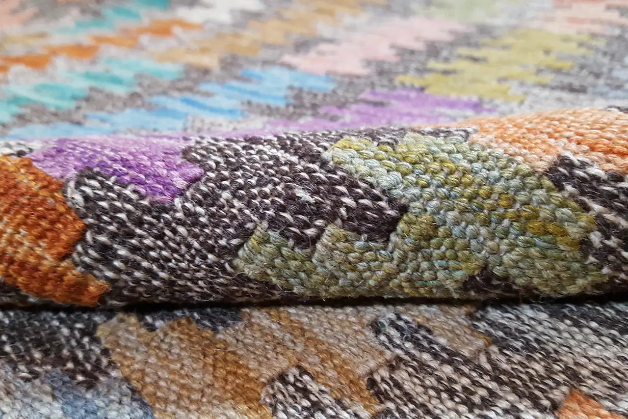  Kelim Afghan 8731 (296x202 cm) - Premium Kelim from German Carpet Shop - Just €349! Shop now at German Carpet Shop