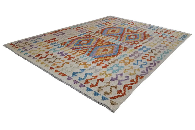 Kelim Afghan  2757 (205x161cm) - German Carpet Shop