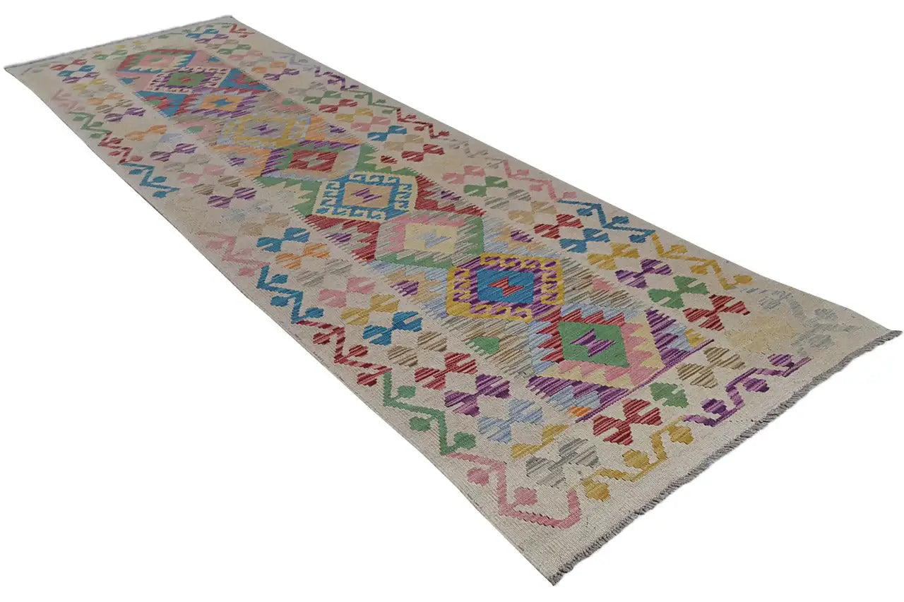  Kelim - Afghan (289x86 cm) - Premium Kelim from German Carpet Shop - Just €189! Shop now at German Carpet Shop