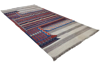  Bakhtiari Kelim (210x103 cm) - Premium Kelim from German Carpet - Just €799! Shop now at German Carpet Shop