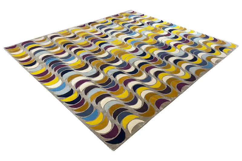 Designer Rug by Julia Stefan - Rising Grey (250x300cm) - German Carpet Shop