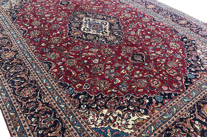 Keshan - Rot (400x288 cm) - German Carpet Shop