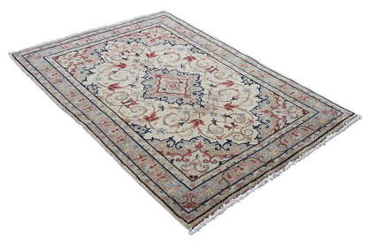 Keshan - Beige (147x102 cm) - German Carpet Shop
