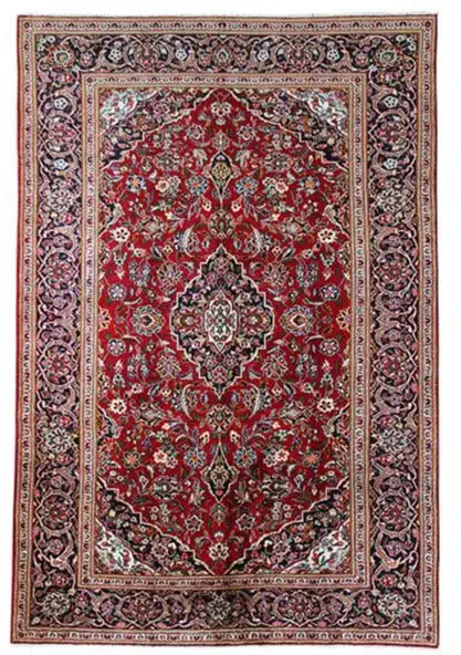  Keshan - Rot (319x221 cm) - Premium Teppich from German Carpet Shop - Just €1230! Shop now at German Carpet Shop