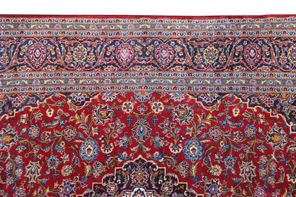 Keshan - Rot (354x253 cm) - German Carpet Shop