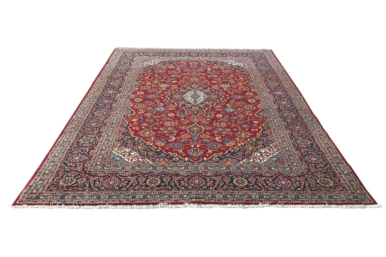 Keshan - Rot (354x253 cm) - German Carpet Shop