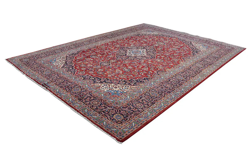 Keshan - Rot (409x302cm) - German Carpet Shop