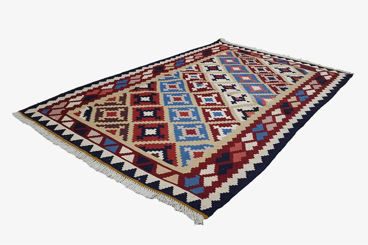 Kilim Qashqai - Multicolor 15PL 152x103 cm - German Carpet Shop