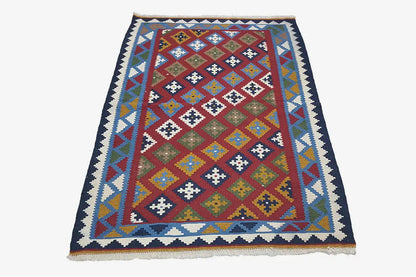 Kilim Qashqai - Multicolor 17PL 154x104 cm - German Carpet Shop