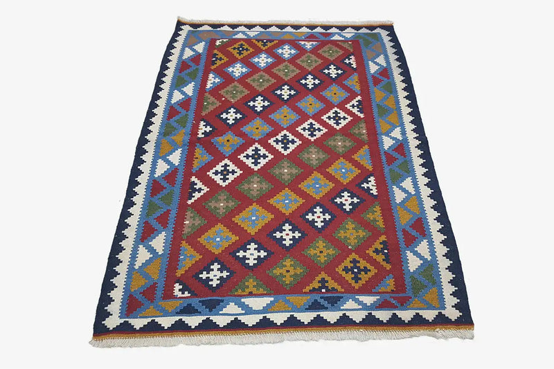 Kilim Qashqai - Multicolor 17PL 154x104cm - German Carpet Shop
