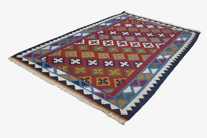 Kilim Qashqai - Multicolor 17PL 154x104 cm - German Carpet Shop