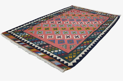 Kilim Qashqai - Multicolor 18PL 153x102 cm - German Carpet Shop