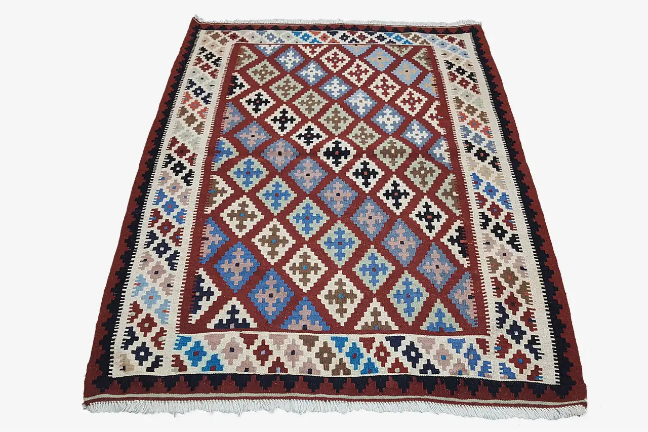 Kilim Qashqai - Multicolor 21PL 151x114 cm - German Carpet Shop