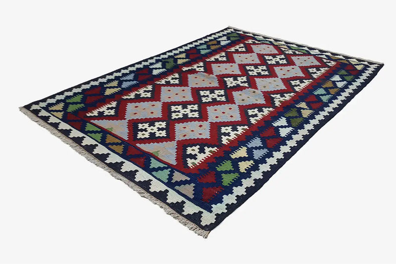 Kilim Qashqai - Multicolor 24PL 148x104cm - German Carpet Shop