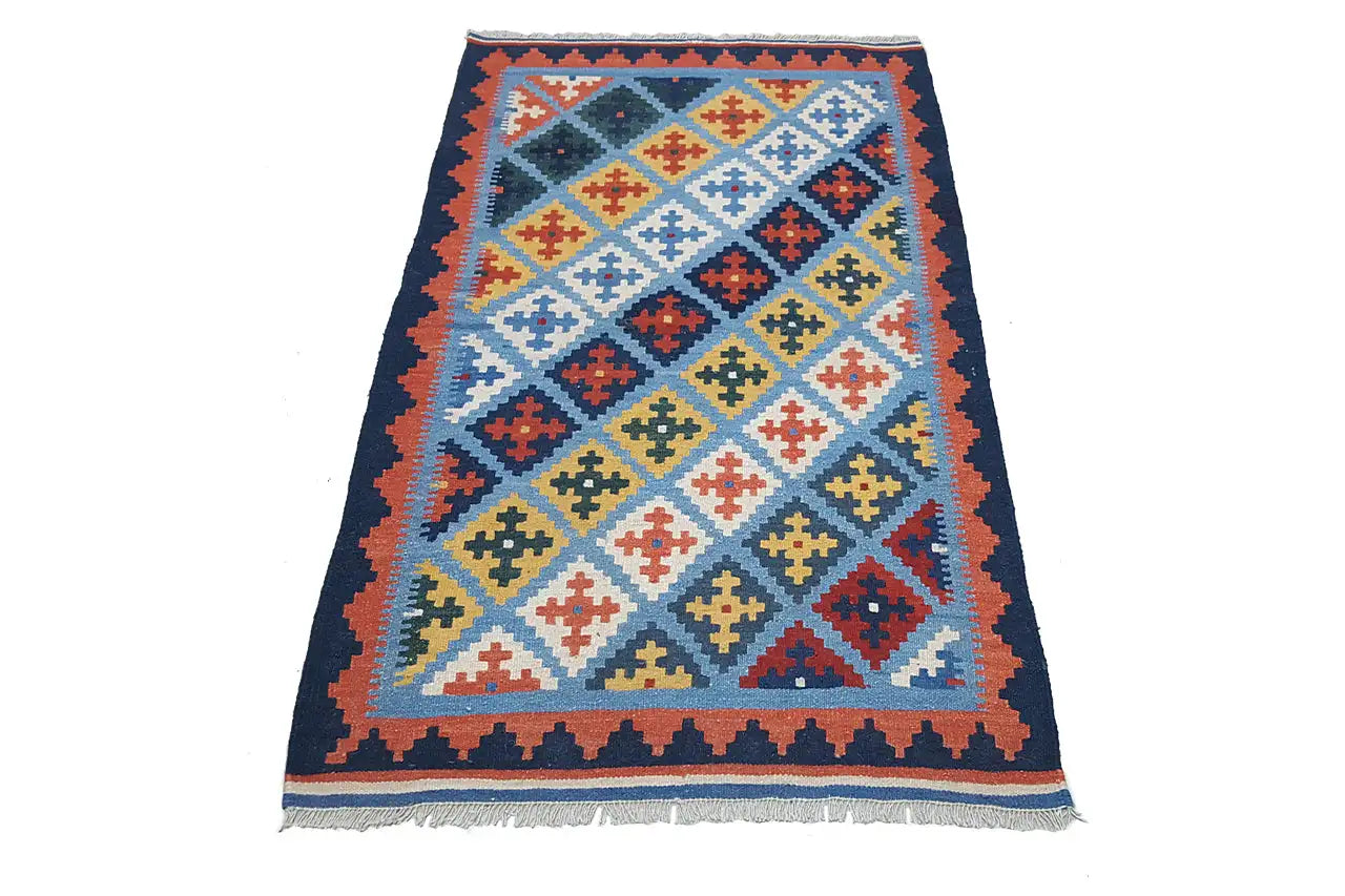 Kilim Qashqai - Multicolor - (161x90 cm) - German Carpet Shop