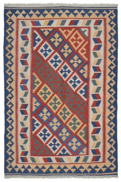  Kilim Qashqai  - 301889 (196x152 cm) - Premium Kelim from German Carpet Shop - Just €290! Shop now at German Carpet Shop