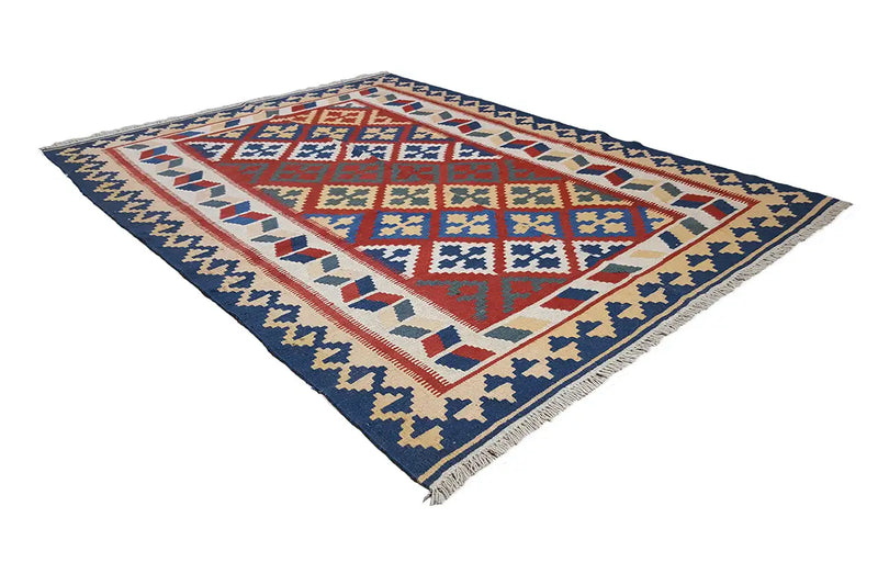 Kilim Qashqai  - 301889 (196x152cm) - German Carpet Shop