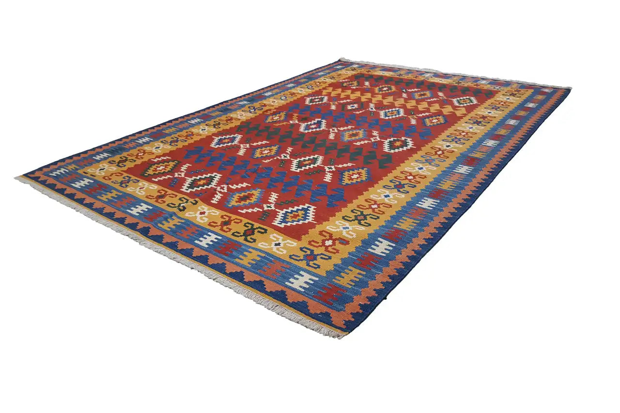  Kilim Qashqai  - 307037 (249x167 cm) - Premium Kelim from German Carpet Shop - Just €359! Shop now at German Carpet Shop