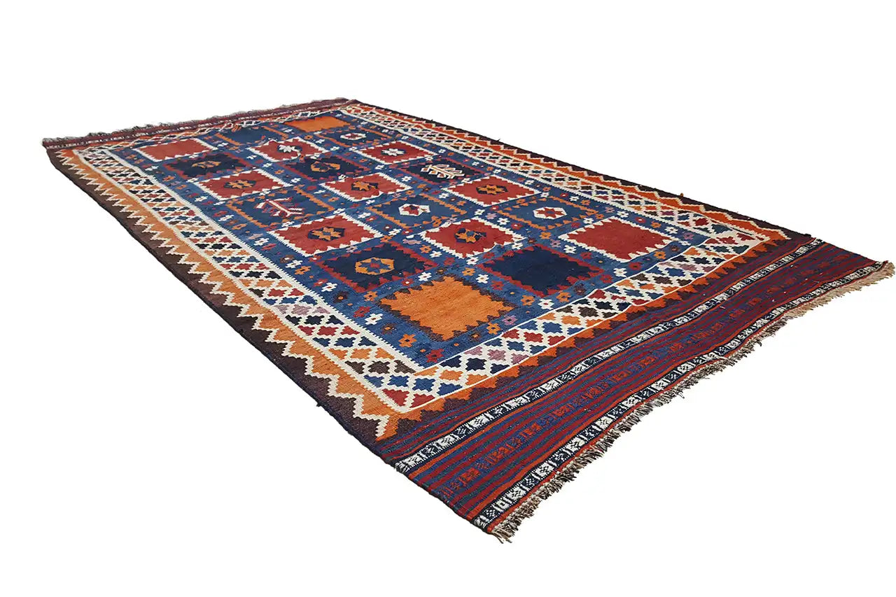  Kilim Qashqai  - (276x156 cm) - Premium Kelim from German Carpet Shop - Just €389! Shop now at German Carpet Shop