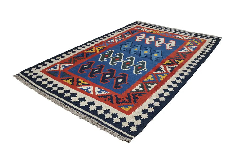 Kilim Qashqai - Multicolor 802423 156x108cm - German Carpet Shop