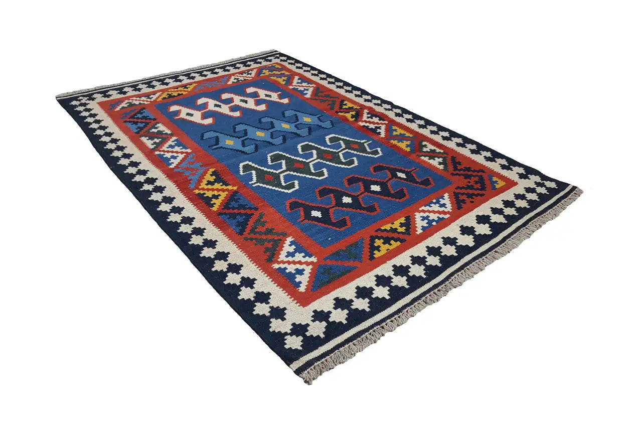 Kilim Qashqai - Multicolor 802423 156x108 cm - German Carpet Shop