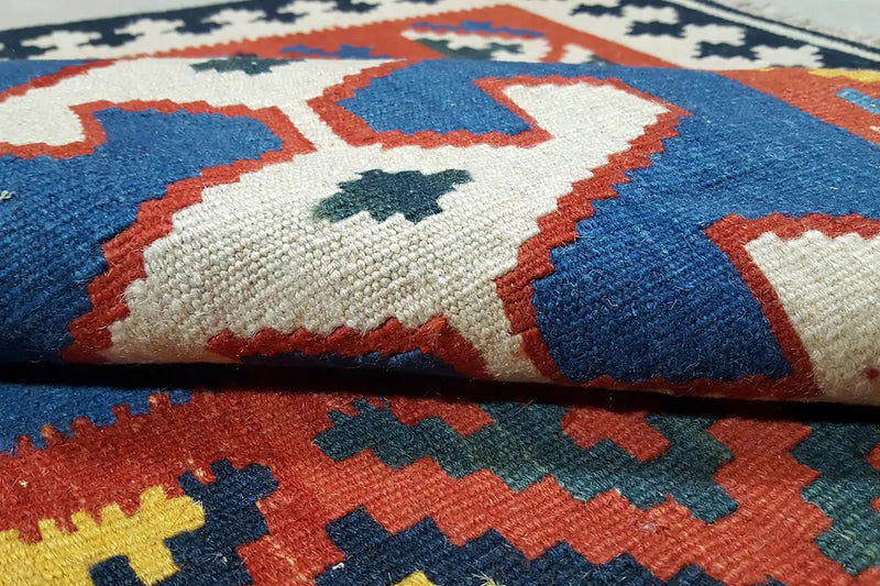Kilim Qashqai - Multicolor 802423 156x108cm - German Carpet Shop